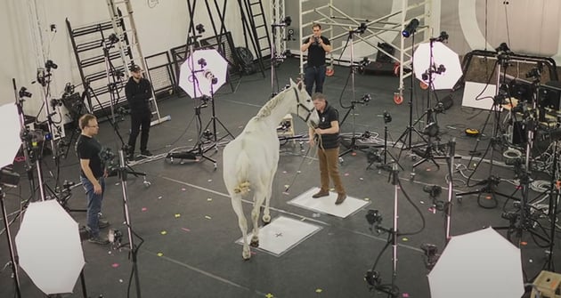 Motion capturing a horse for Love, Death & Robots to achieve lifelike animation (Image Credit: Netflix)