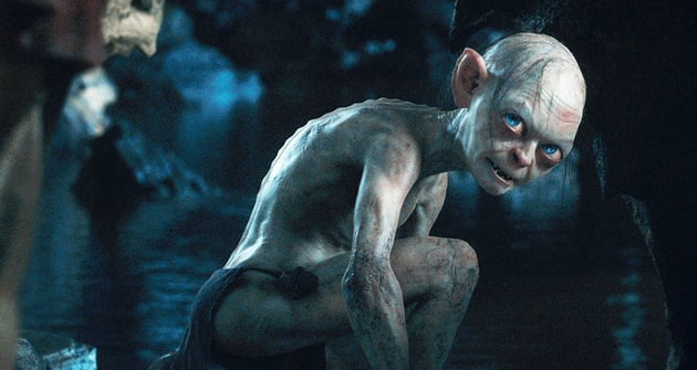 Gollum in The Lord of the Rings: The Two Towers, brought to life by Andy Serkis’s iconic motion capture performance. (Image Credit: New Line Cinema)