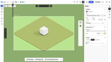 Create text to 3d project using project neo