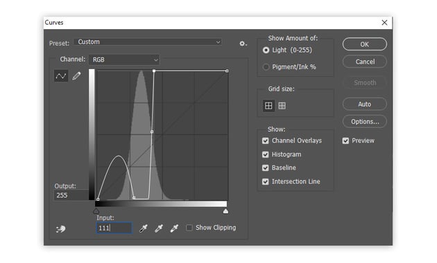 adjust curves