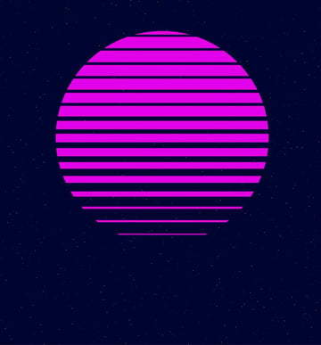 finish your vaporwave sun design 