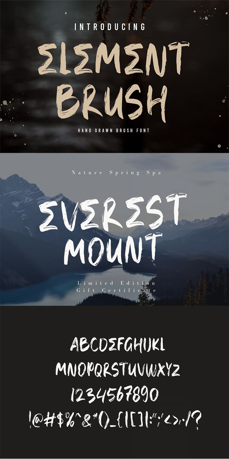 ELEMENT Brush Font