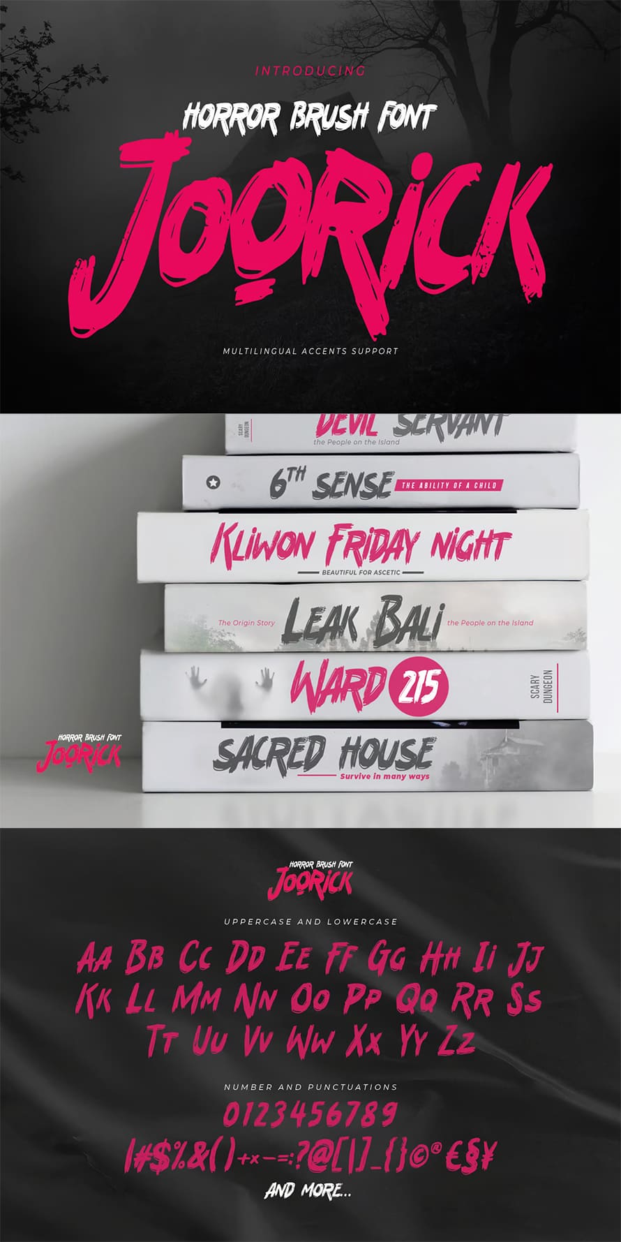 JOORICK Horror Brush FontJOORICK Horror Brush Font