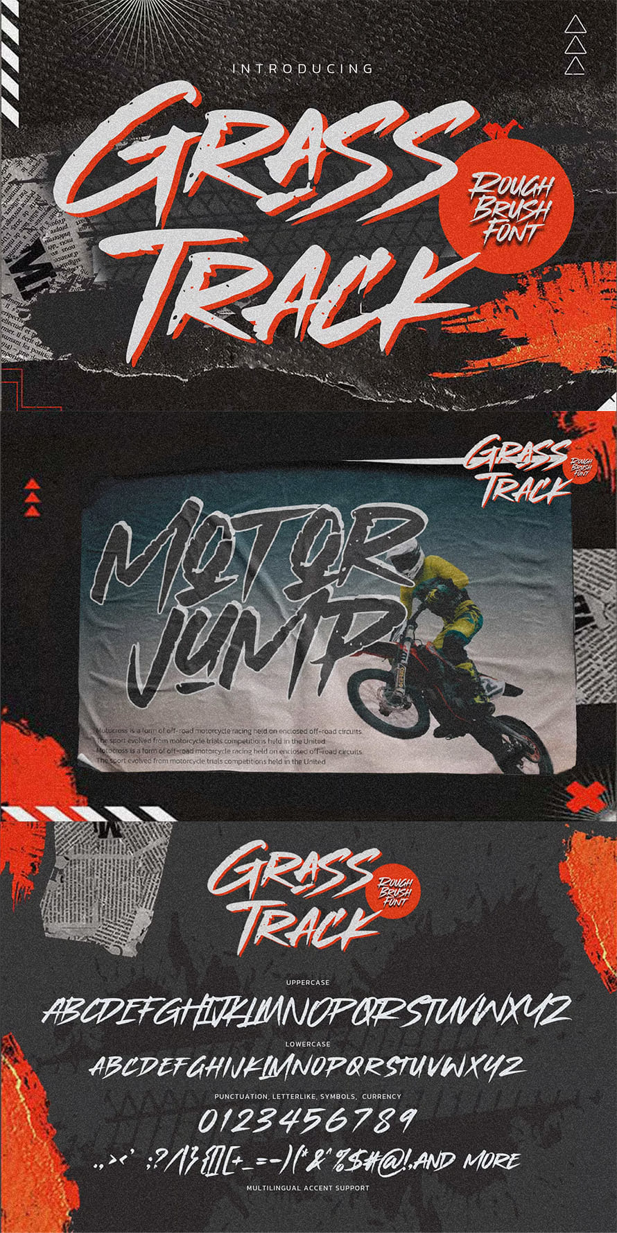 Grasstrack Rough Brush Font