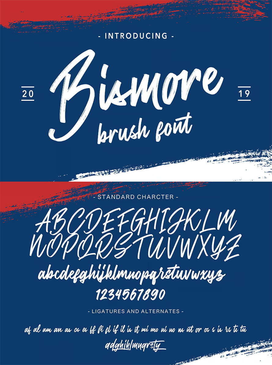 Bismore Brush Font