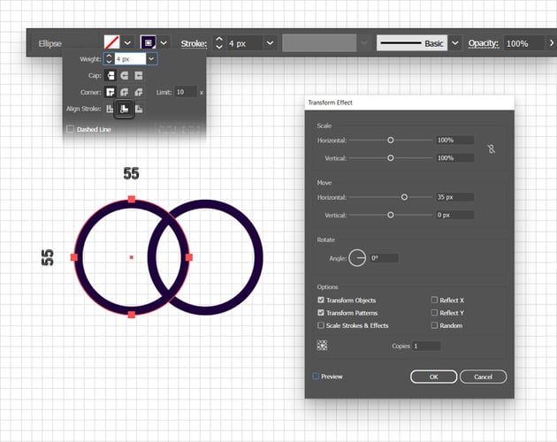 y2k element circle double