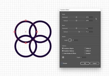 y2k element four outlined circles