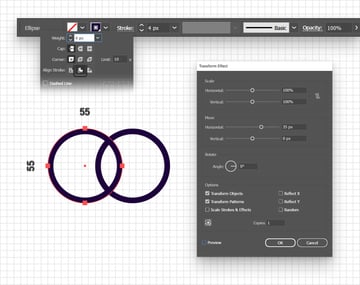 y2k element circle double