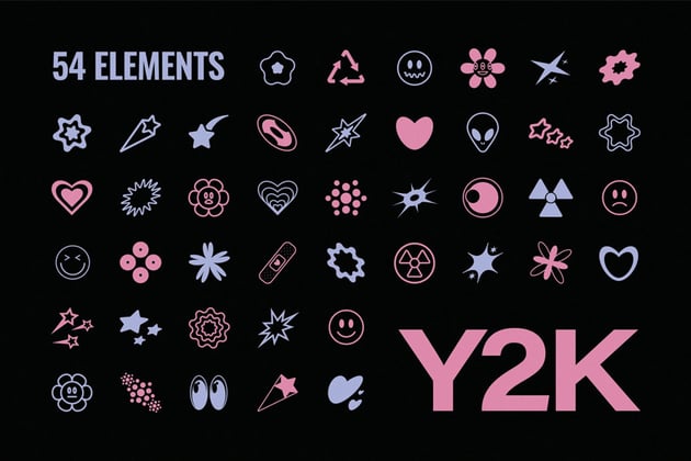 y2k shapes set