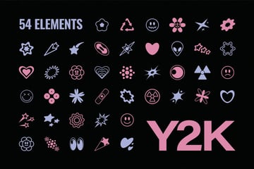 y2k shapes set