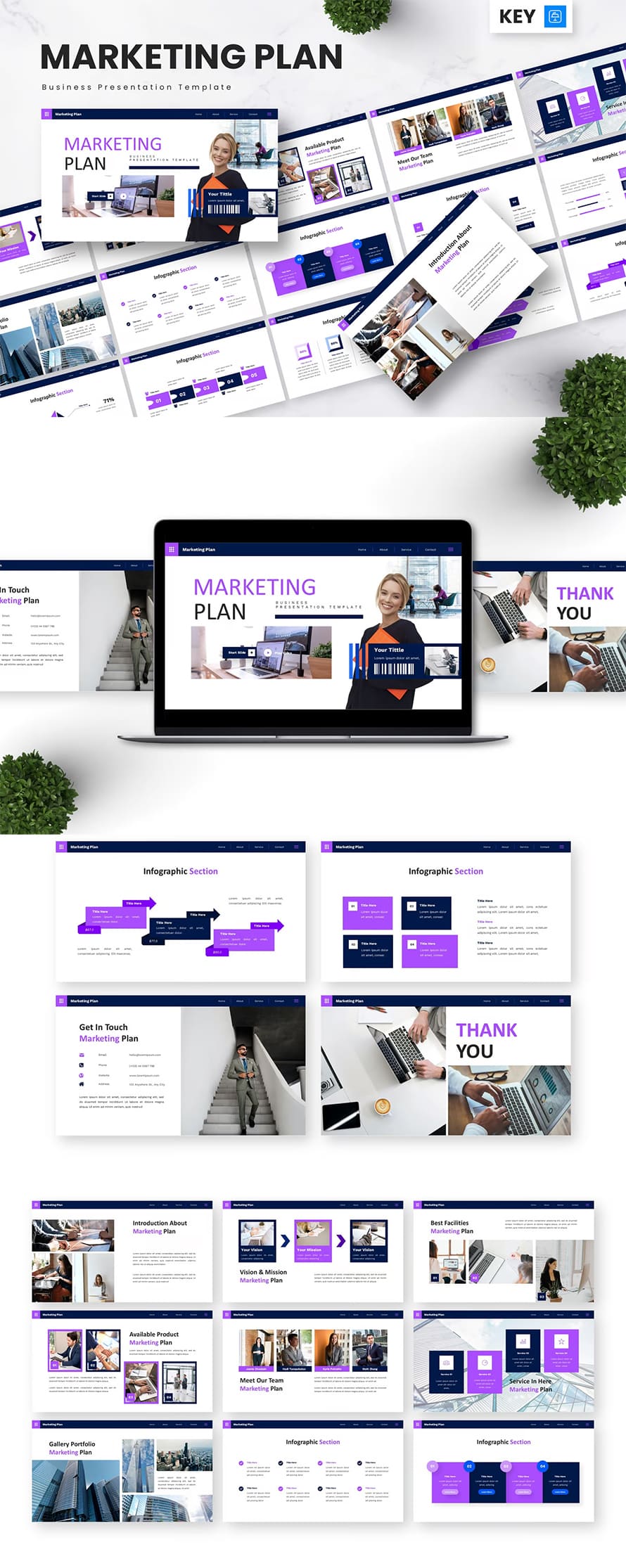 Marketing Plan Business Keynote Templates