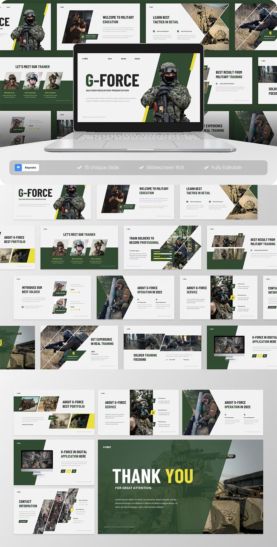 G Force Military Education Keynote Template