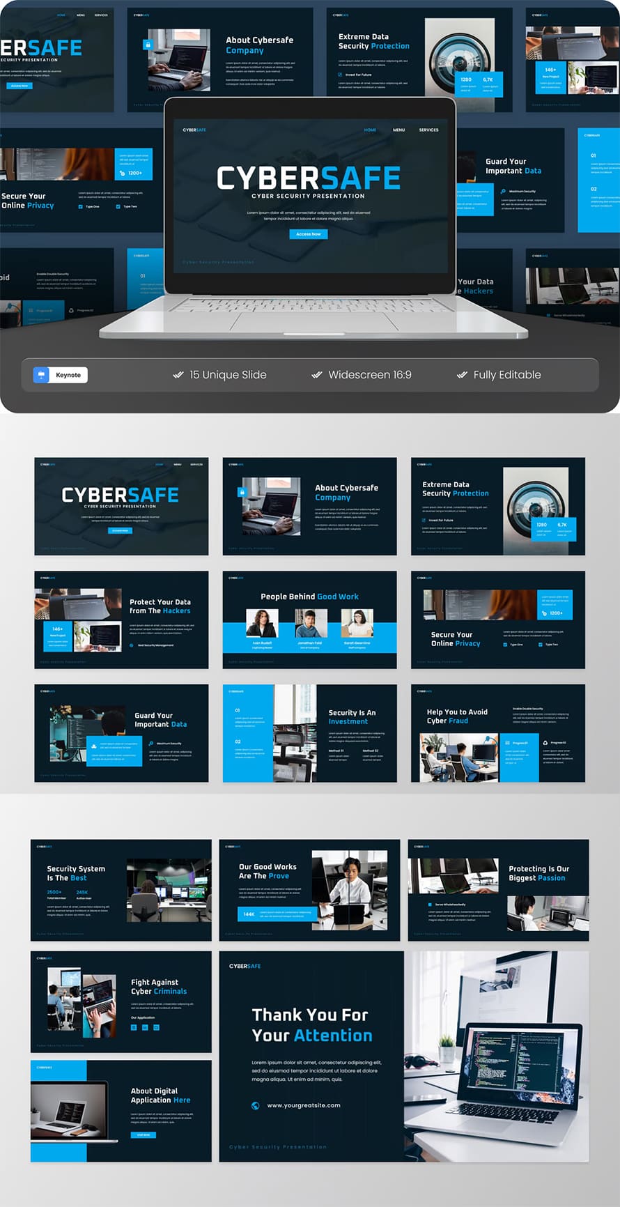 Cybersafe Cyber Security Keynote Template