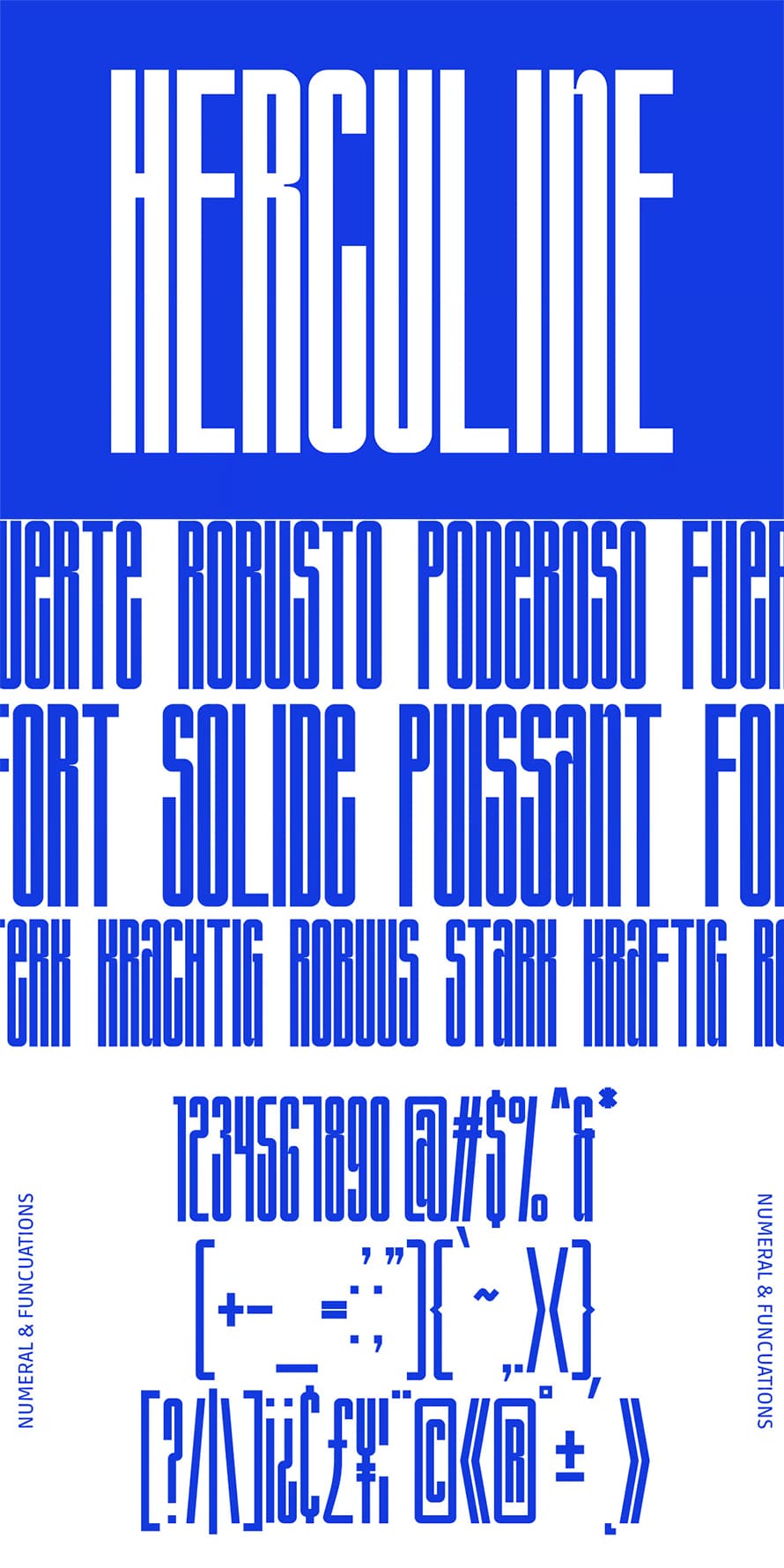 Herculine Condensed Font