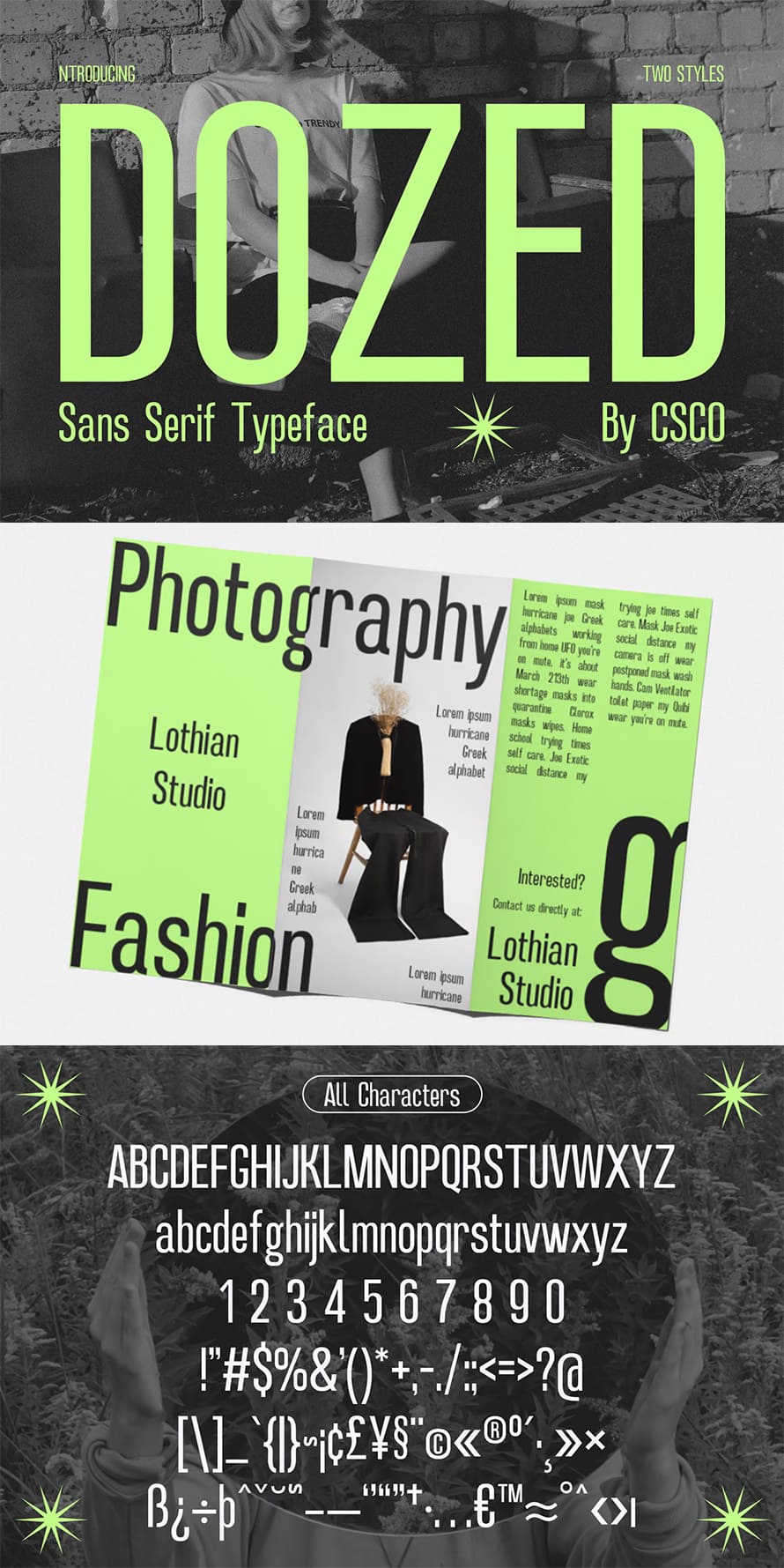 Dozed Condensed Sans Serif