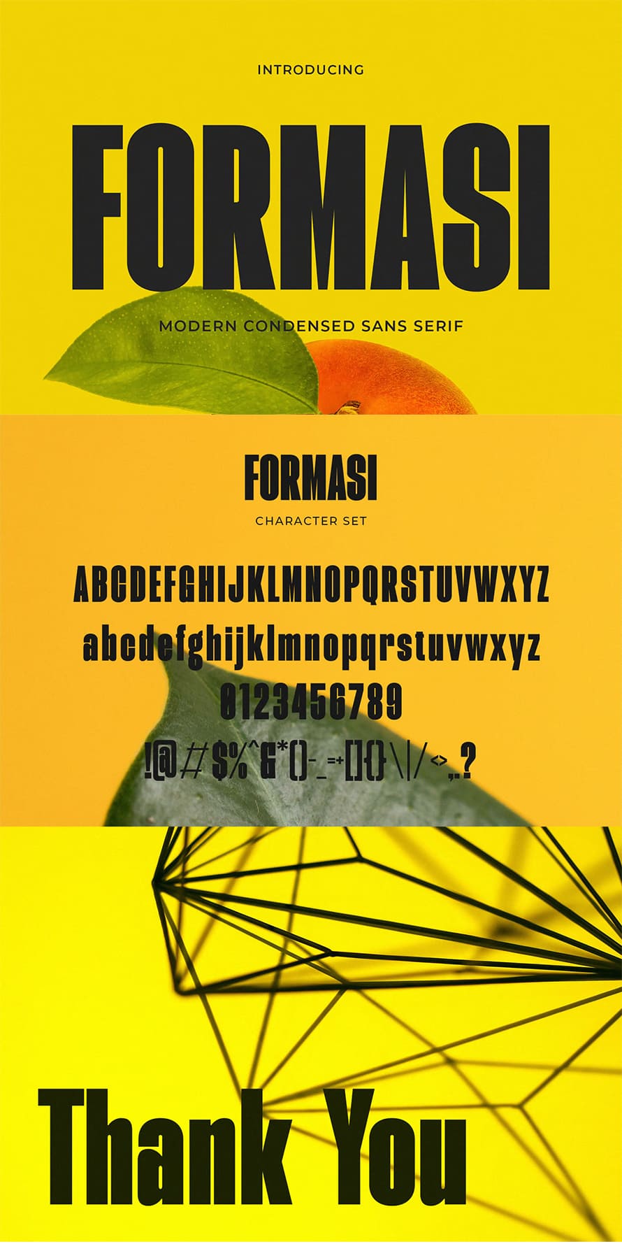 Formasi Modern Condensed Sans Font