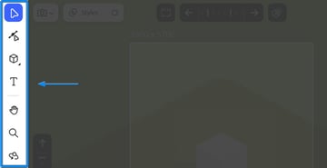 left toolbar for project neo