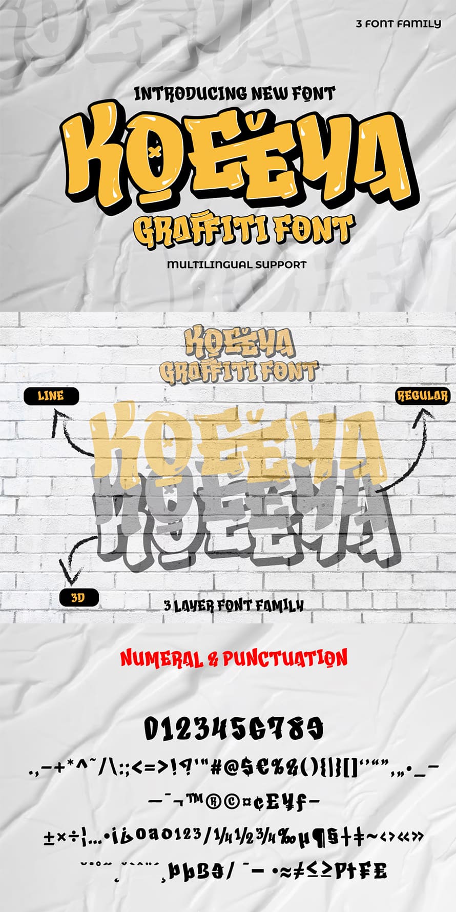 KOEEYA Display Graffiti Font