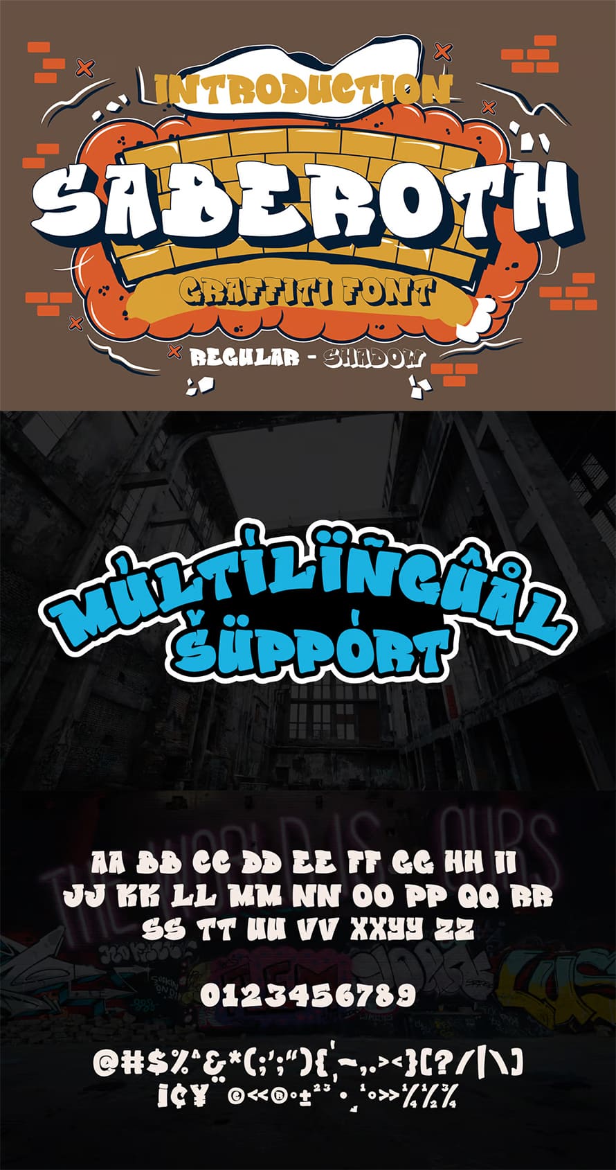 Saberoth Graffiti Font