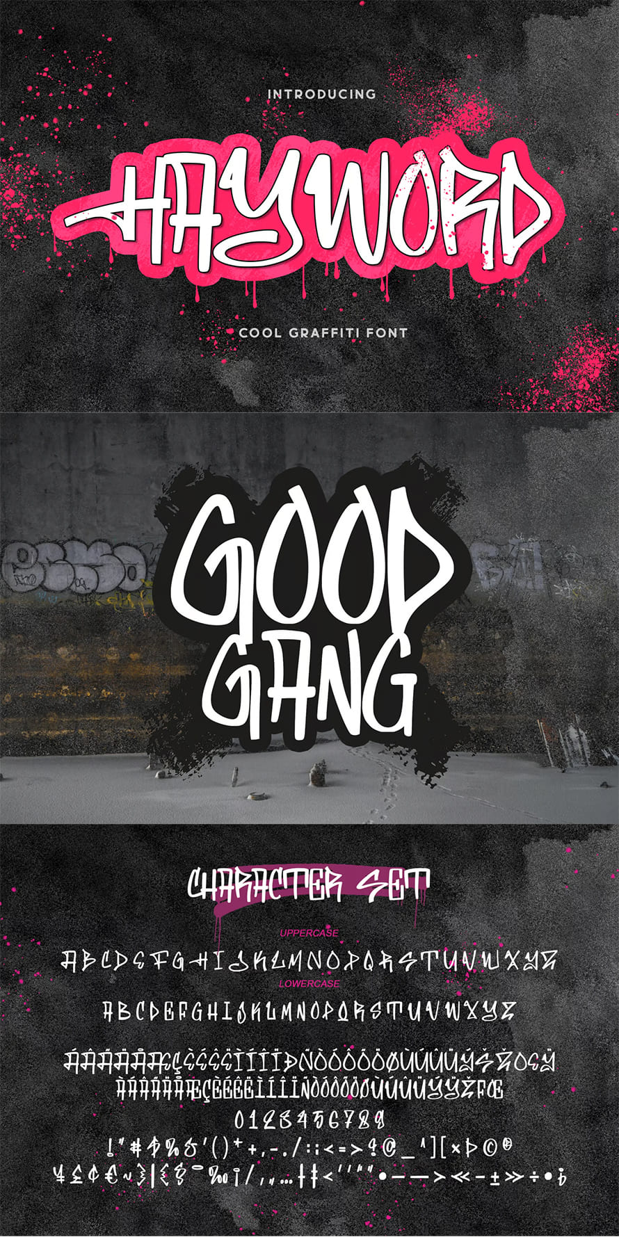 Hayword A Graffiti Style Font