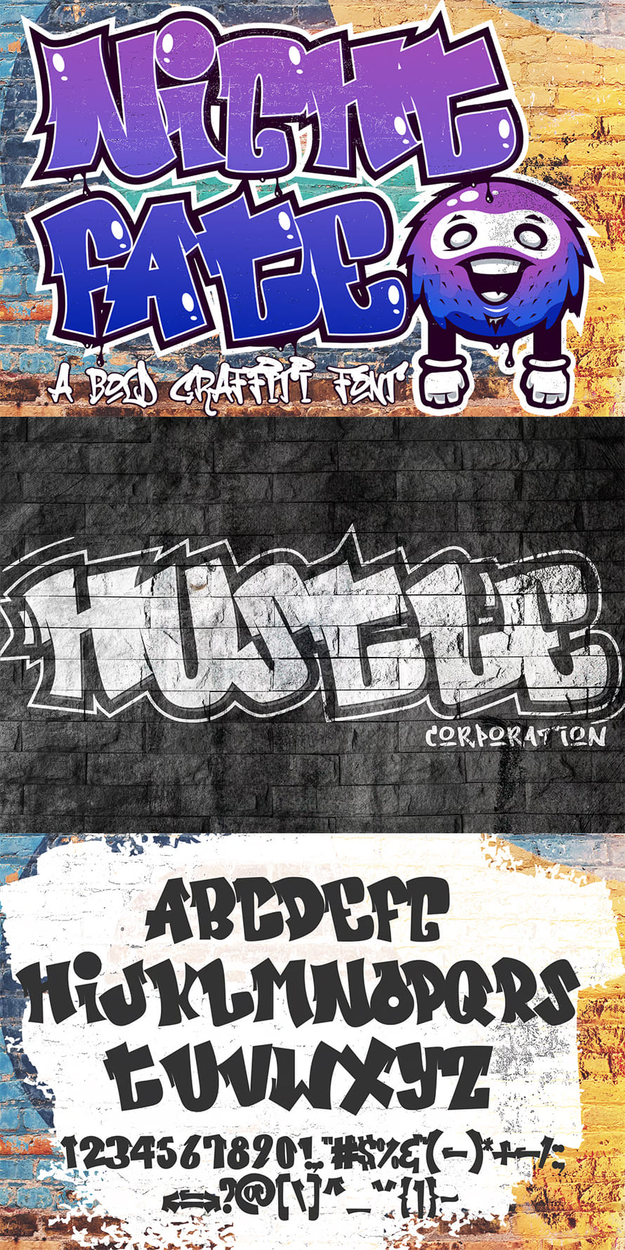 Nightfate Graffiti Bold Graffiti Font