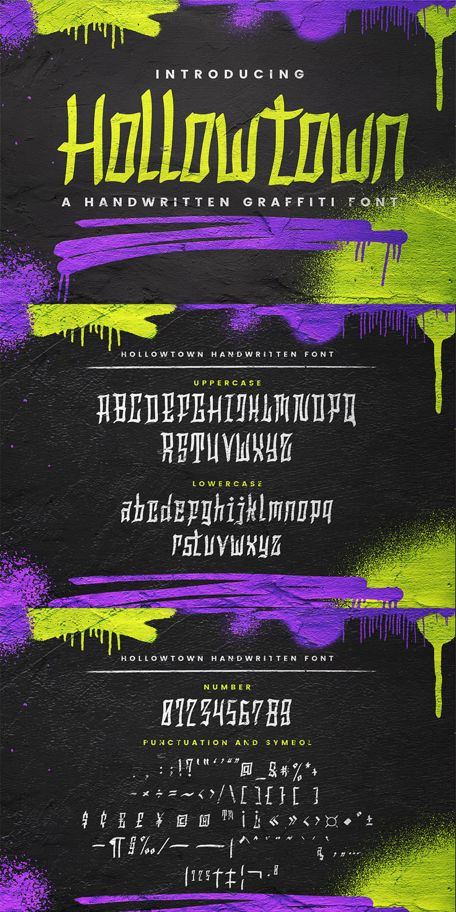 Hollowtown Handwritten Graffiti Font