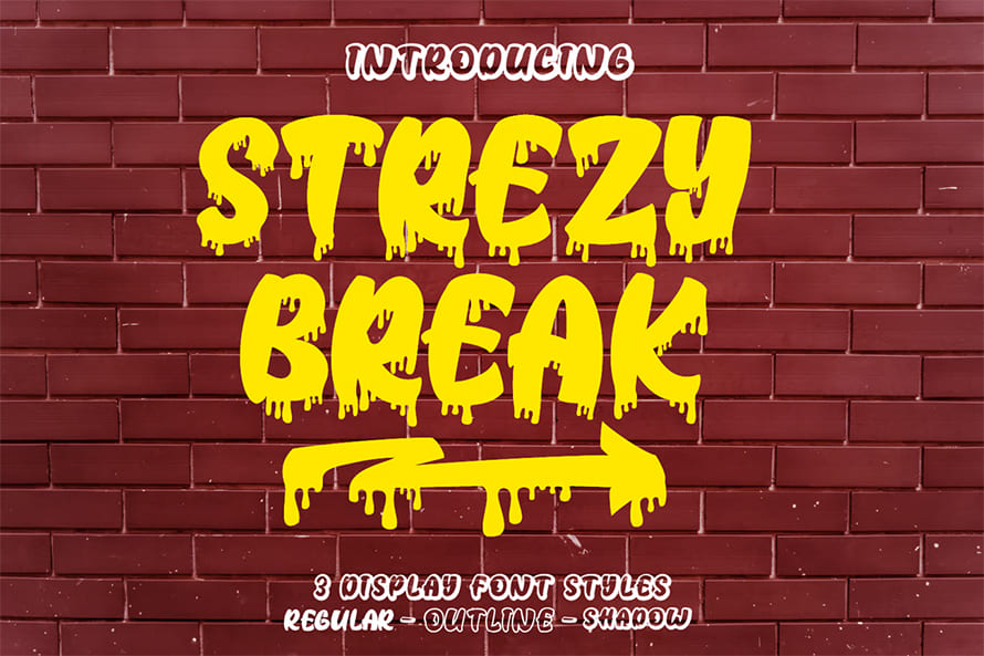 Strezy Break Graffiti Font