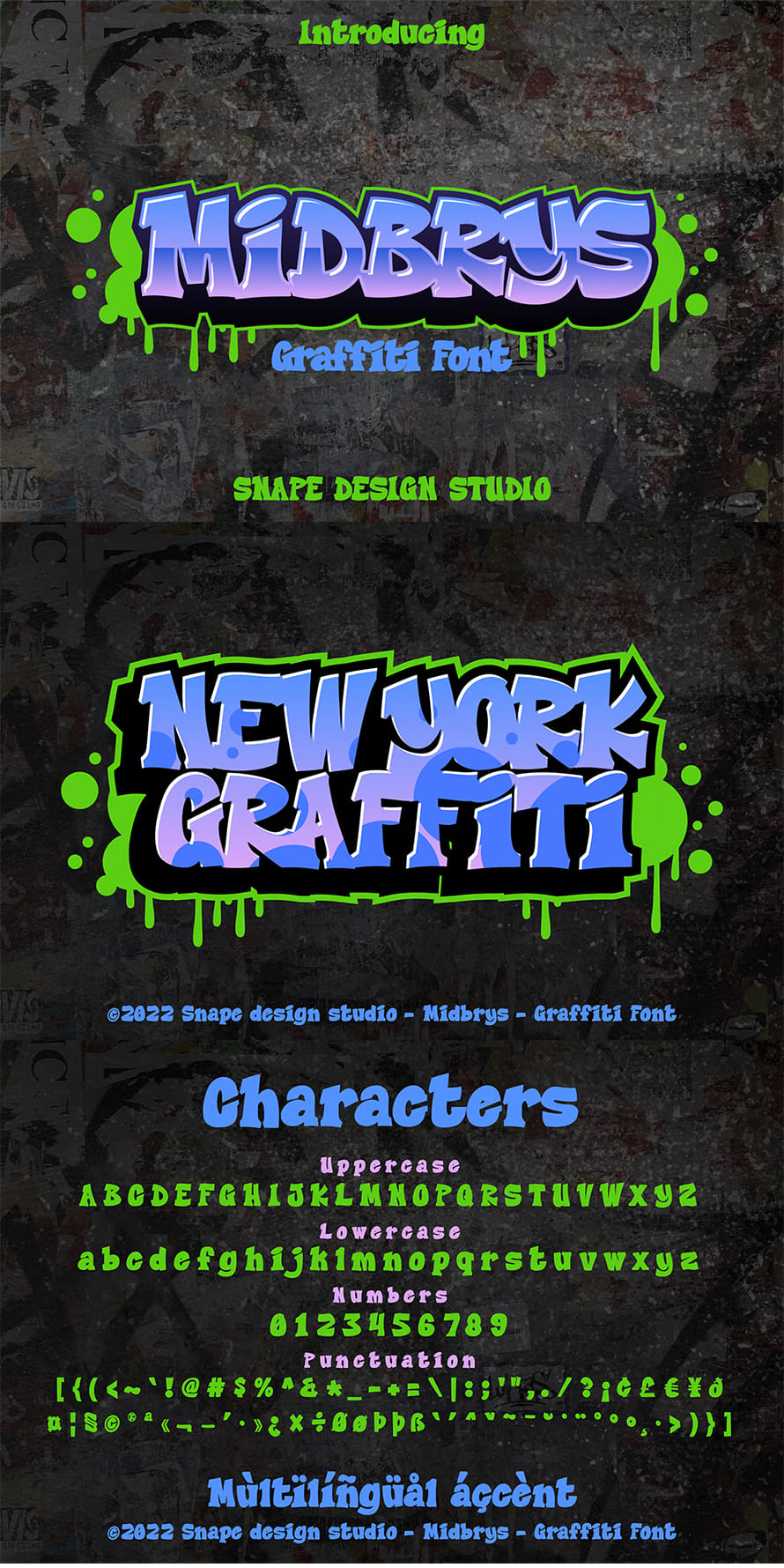 Midbrys Graffiti Font