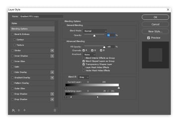 change blend if of gradient fill