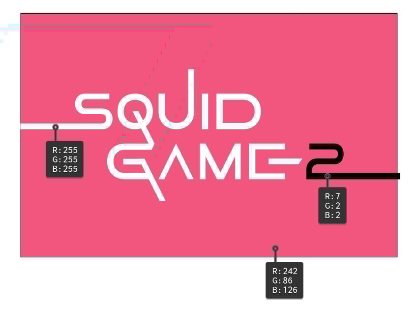 How to color Squid game logo