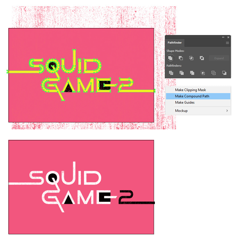 How to mask a vector texture