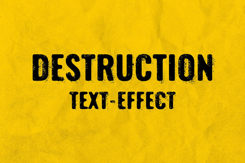 Smudged ink text effect available on Envato