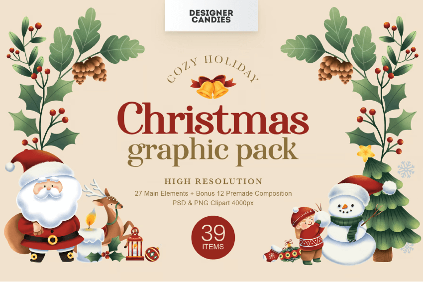 Christmas Graphics & Illustrations Pack