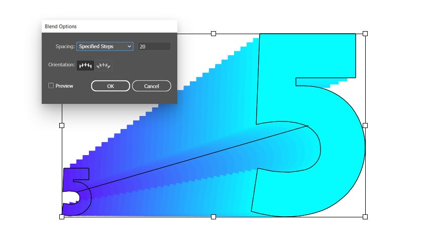 number shapes blend