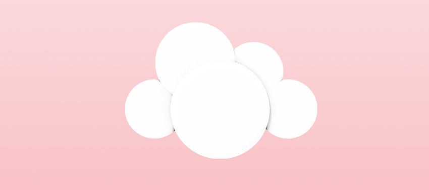 create a fluffy white cloud