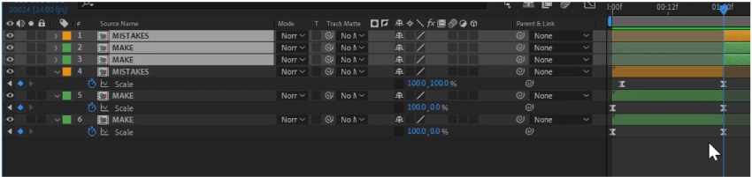 Selecting layers in After Effects 