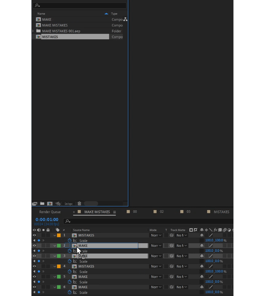 Replace layers in After Effects 