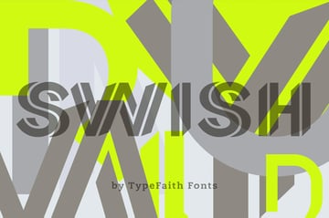 swish perspective font