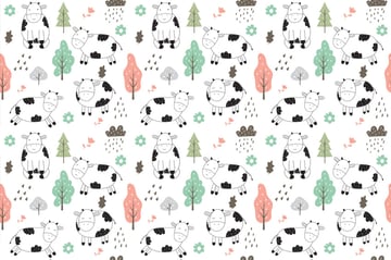 cute cow pattern