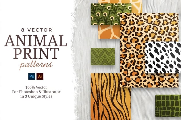 vector animal print patterns