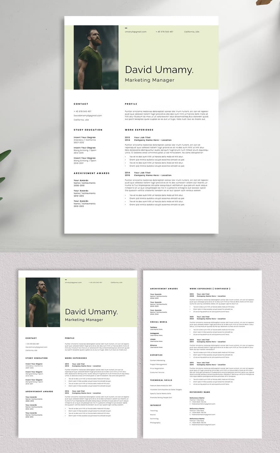 Job Resume Template