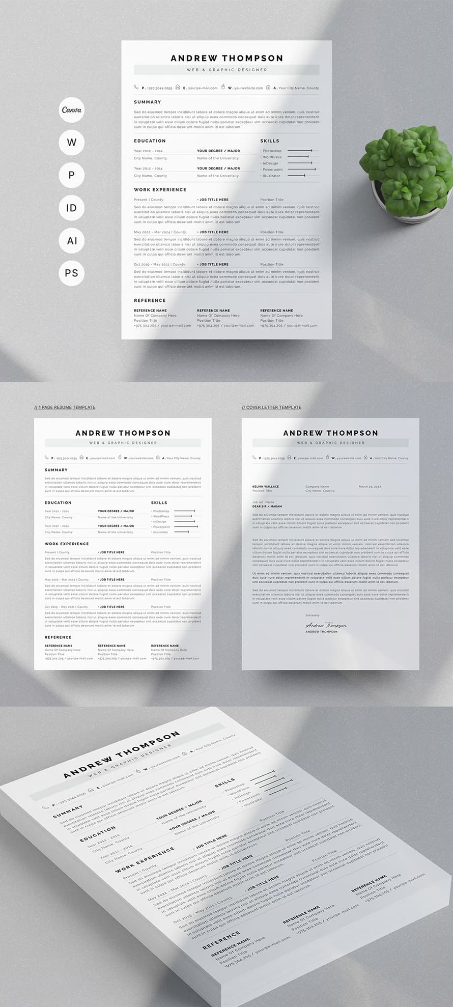 Simple Clean Resume Template