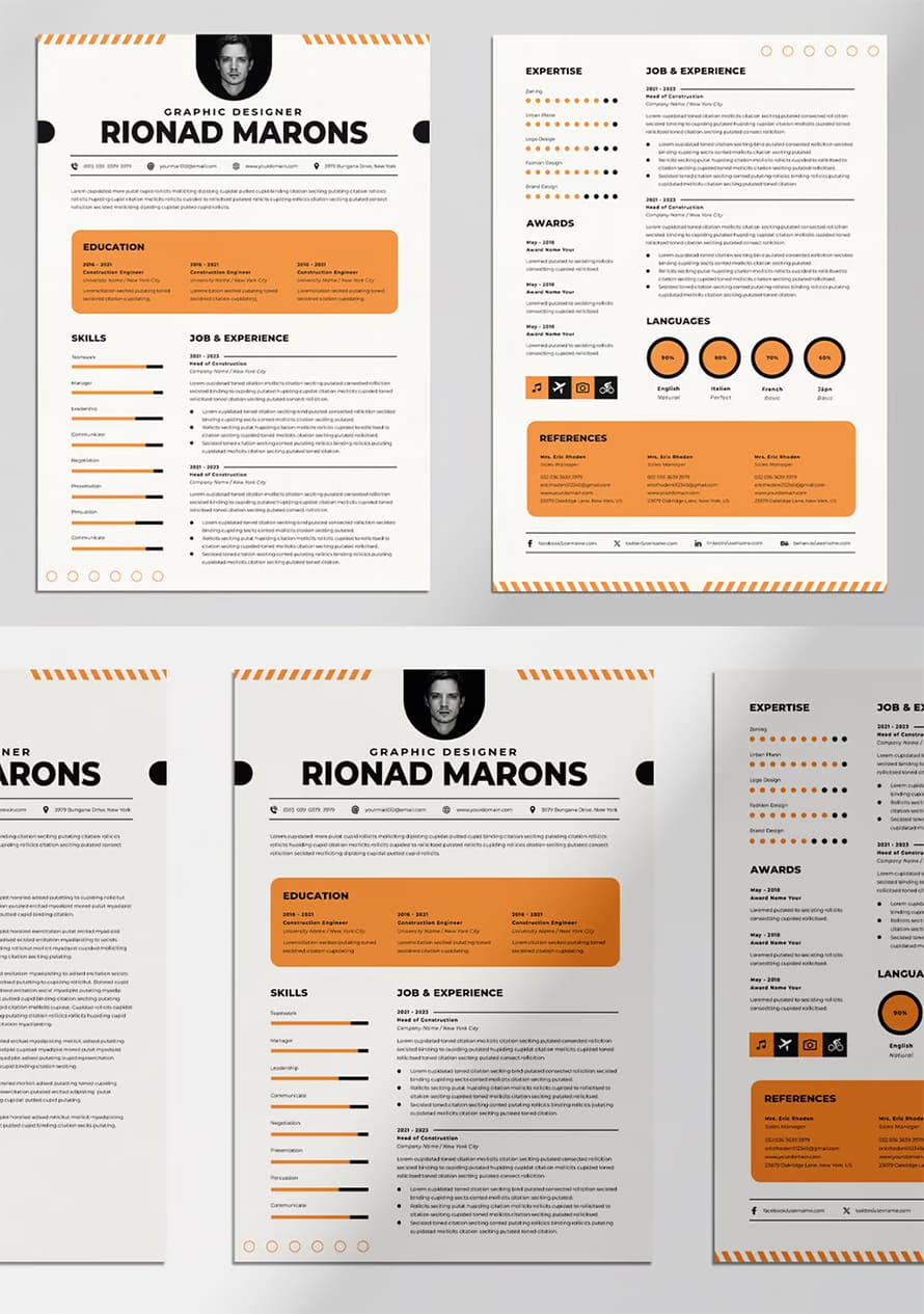 Clear Resume Template