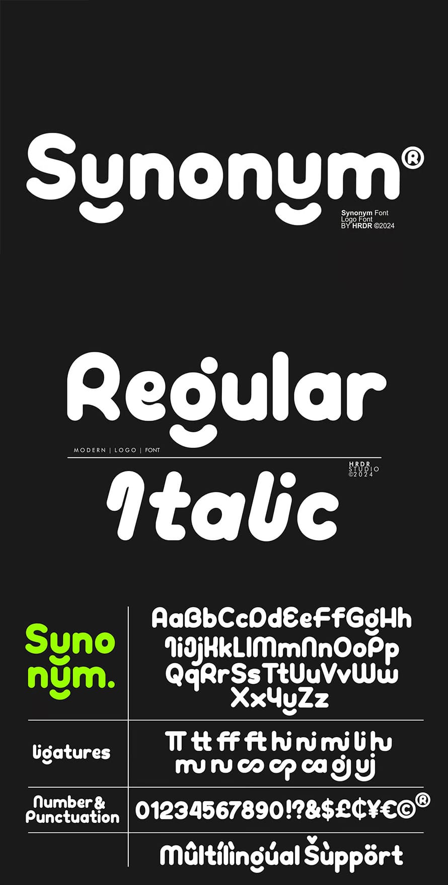 Synonym Logo Font