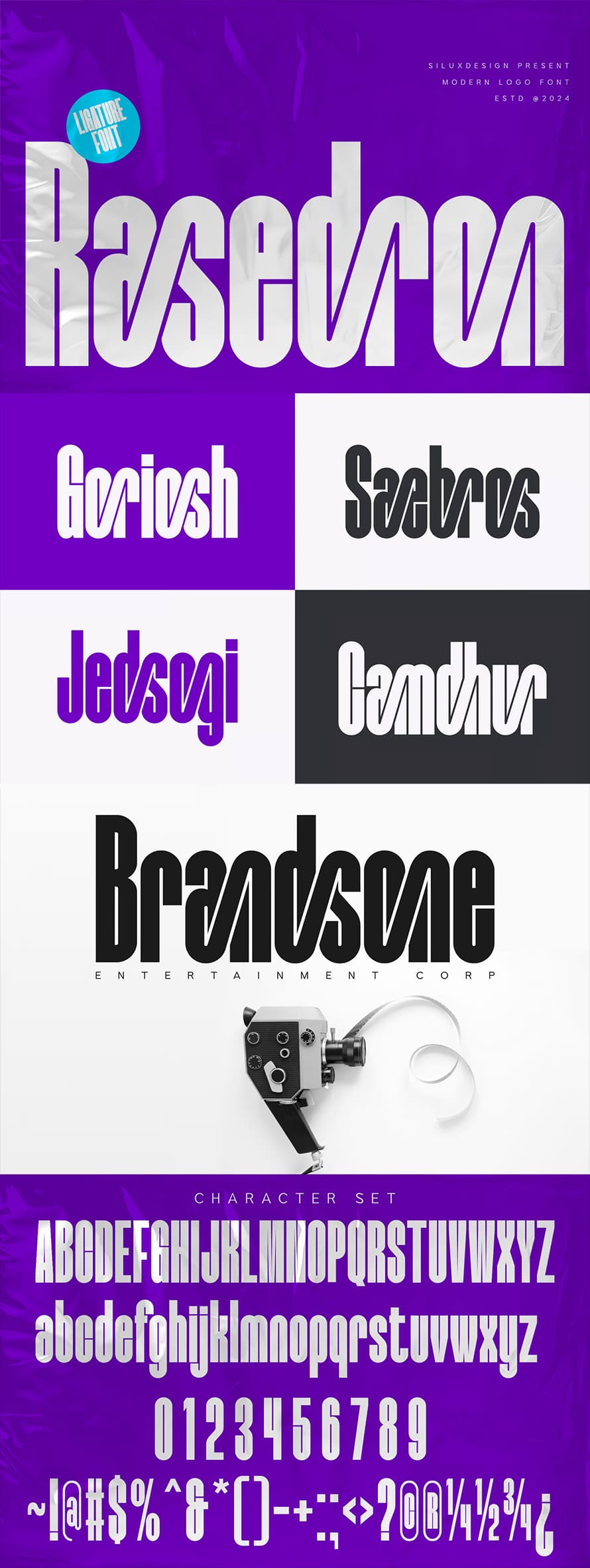 Rasedron Modern Logo Font