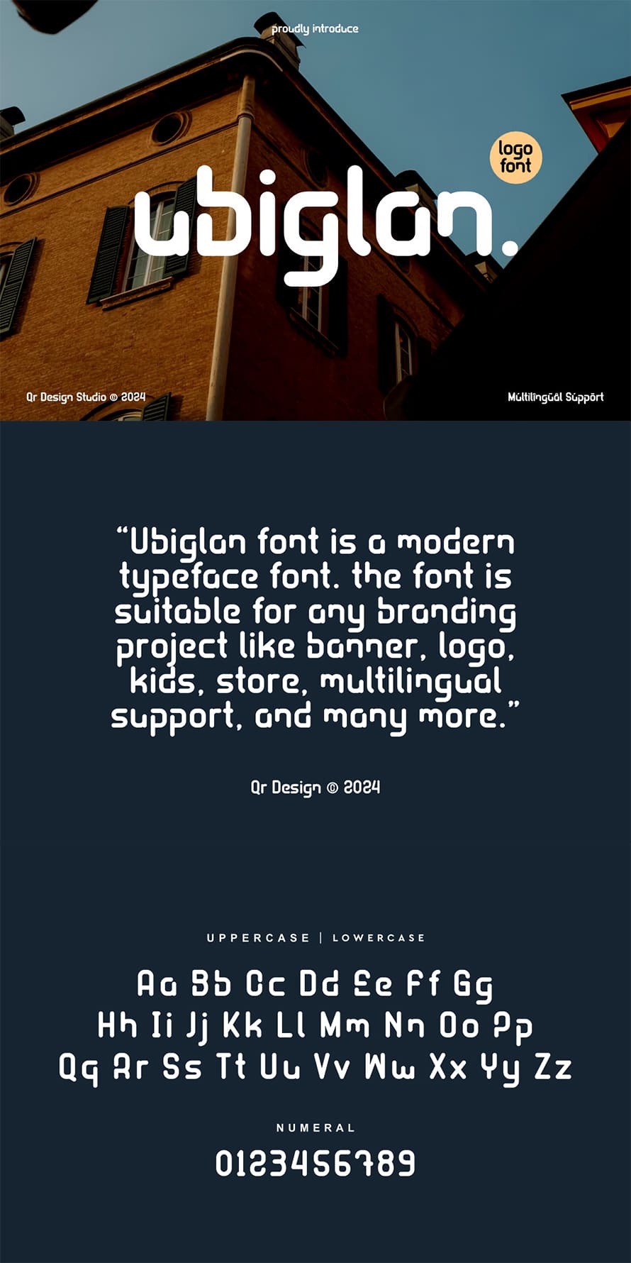 Ubiglan Sans Modern Logo Font