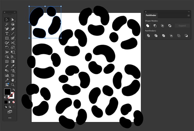 Use the Pathfinder panel to unite shape modes into single shape