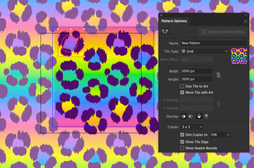 move the chettah spots to distribute along the pattern in harmony