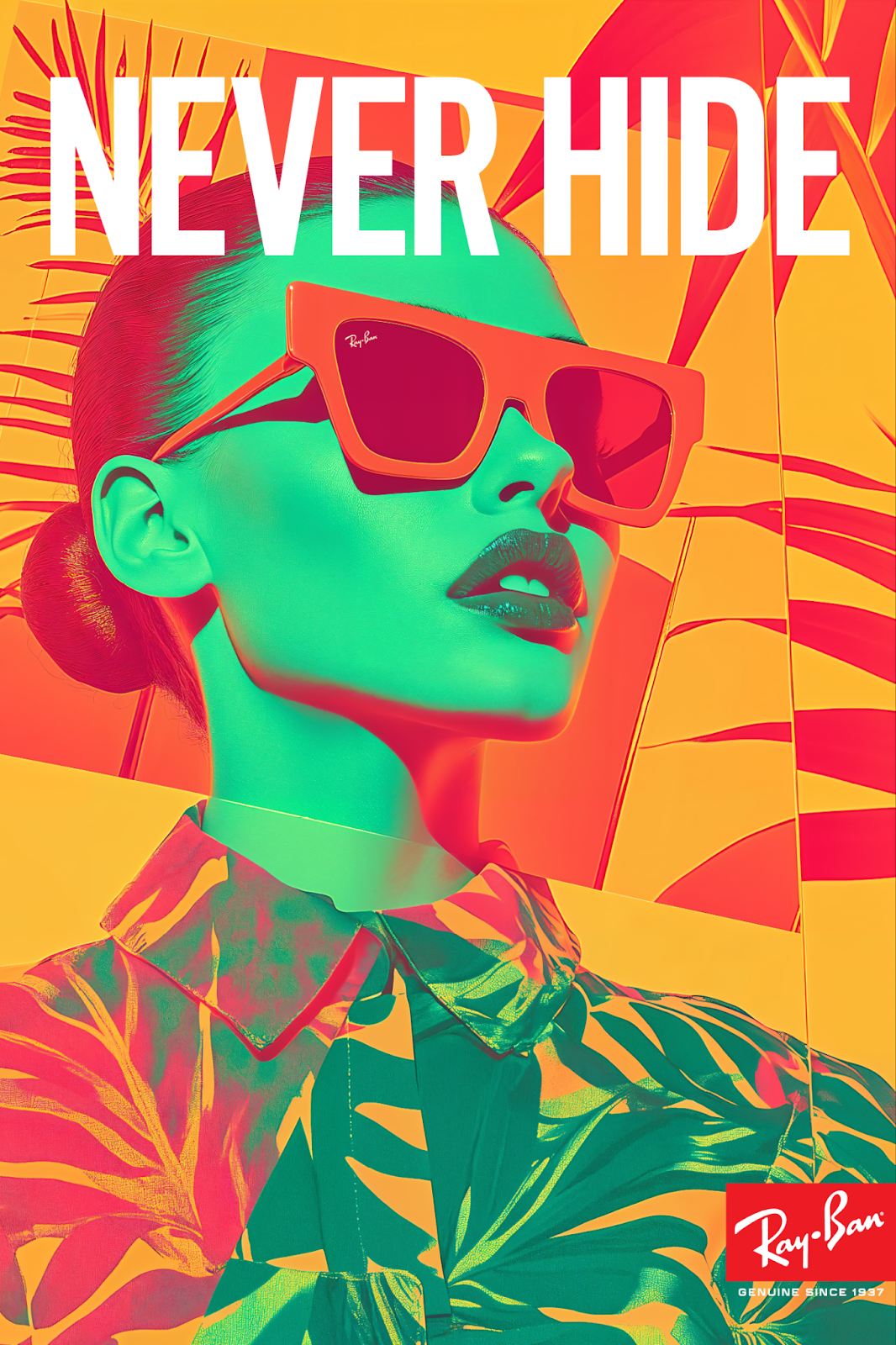 Image from the Ray-Ban’s Bold Reimagination of Poster Design article on Abduzeedo