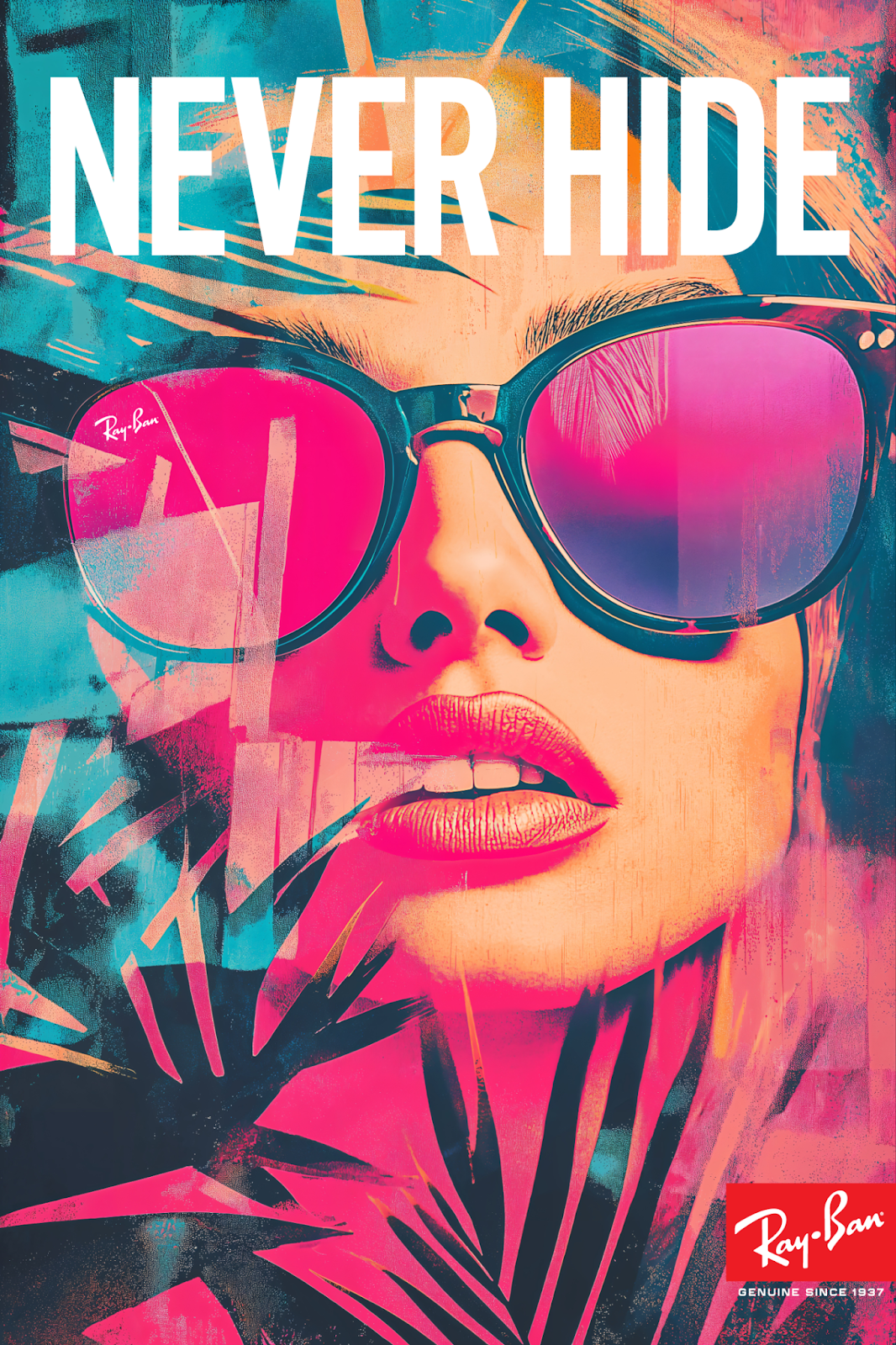 Image from the Ray-Ban’s Bold Reimagination of Poster Design article on Abduzeedo